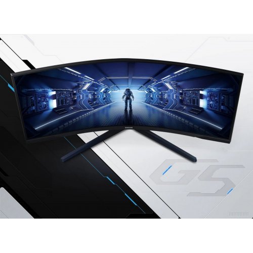 Монитор Samsung 34" Odyssey G55T (LC34G55TWWIXUA) Black купить в Украине: Киев, Днепр, Харьков, Одесса  | Низкая цена, отзывы, характеристики от TELEMART фото