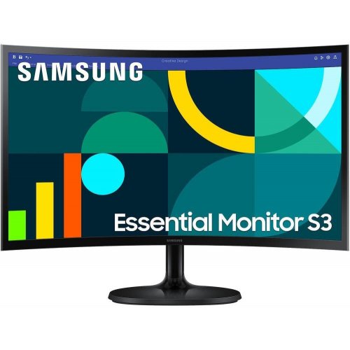 Монитор Samsung 24" Essential S3 S36GD (LS24D360GAIXUA) Black купить в Украине: Киев, Днепр, Харьков, Одесса  | Низкая цена, отзывы, характеристики от TELEMART фото