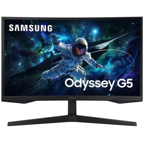 Монитор Samsung 27" Odyssey G55C (LS27CG550EIXUA) Black купить в Украине: Киев, Днепр, Харьков, Одесса  | Низкая цена, отзывы, характеристики от TELEMART фото