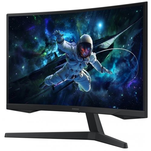 Монитор Samsung 27" Odyssey G55C (LS27CG550EIXUA) Black купить в Украине: Киев, Днепр, Харьков, Одесса  | Низкая цена, отзывы, характеристики от TELEMART фото