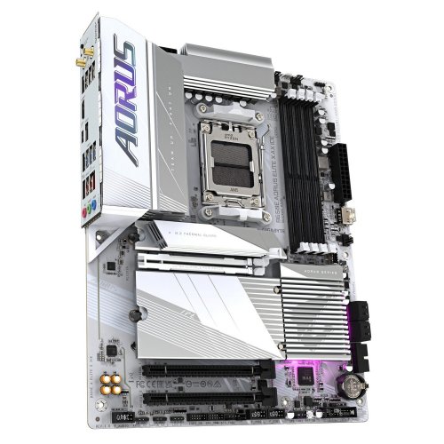 Уцінка материнська плата Gigabyte B650E AORUS ELITE X AX ICE (sAM5, AMD B650) (Сліди використання, 835032) купити в Україні: Київ, Львів, Хмельницький, Тернопіль, Івано-Франківськ | Перевірка сумісності, низька ціна, відгуки, характеристики від TELEMART фото