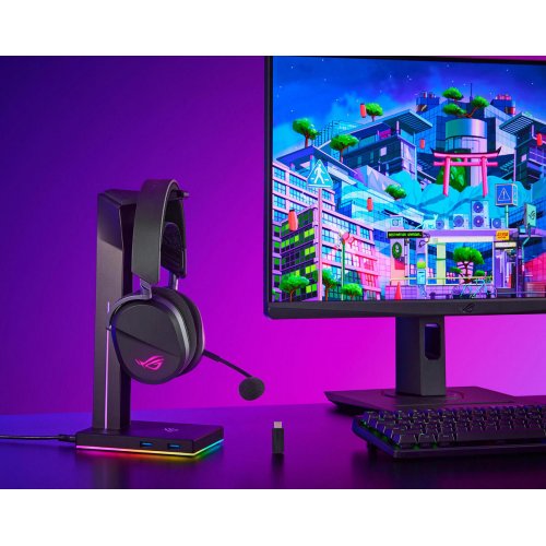 Навушники Asus ROG Pelta (90YH0410-BHUA10) White купити в Україні: Київ, Львів, Хмельницький, Тернопіль, Івано-Франківськ | Низька ціна, відгуки, характеристики від TELEMART фото