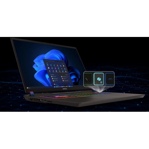 Ноутбук MSI Vector 17 HX AI (A2XWJG-042UA) Cosmos Gray купить в Украине: Киев, Днепр, Харьков, Одесса  | Низкая цена, отзывы, характеристики от TELEMART фото