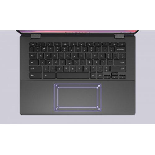 Ноутбук Asus Chromebook CM14 CM1402CM2A-NK0272 (90NX0631-M00AF0) Gravity Grey купити в Україні: Київ, Львів, Хмельницький, Тернопіль, Івано-Франківськ | Низька ціна, відгуки, характеристики від TELEMART фото