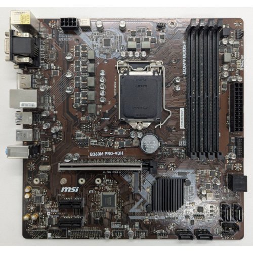 Материнская плата MSI B360M PRO-VDH (s1151-v2, Intel B360) (Восстановлено продавцом, 835101) купить в Украине: Киев, Днепр, Харьков, Одесса  | Проверка совместимости, низкая цена, отзывы, характеристики от TELEMART фото