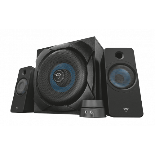 Купити Акустична система Trust GXT 648 ZELOS 2.1 Gaming Speaker Set (22196) Black - ціна в Києві, Львові, Вінниці, Хмельницькому, Франківську, Україні | інтернет-магазин TELEMART.UA фото