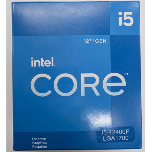 Процессор Intel Core i5-12400F 2.5(4.4)GHz 18MB s1700 Box (BX8071512400F) (Восстановлено продавцом, 835112) купить в Украине: Киев, Днепр, Харьков, Одесса  | Проверка совместимости, низкая цена, отзывы, характеристики от TELEMART фото