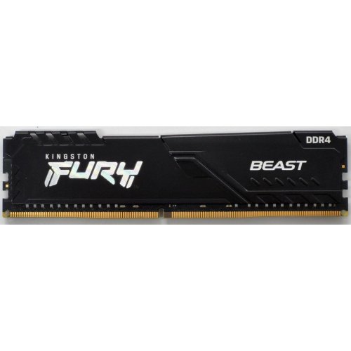 Озу Kingston DDR4 16GB 3200Mhz FURY Beast Black (KF432C16BB1/16) (Восстановлено продавцом, 835130) купить в Украине: Киев, Днепр, Харьков, Одесса  | Проверка совместимости, низкая цена, отзывы, характеристики от TELEMART фото