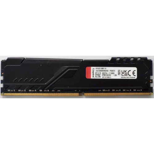 Озу Kingston DDR4 16GB 3200Mhz FURY Beast Black (KF432C16BB1/16) (Восстановлено продавцом, 835130) купить в Украине: Киев, Днепр, Харьков, Одесса  | Проверка совместимости, низкая цена, отзывы, характеристики от TELEMART фото