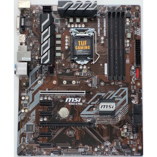 Материнская плата MSI B360-A PRO (s1151-v2, Intel B360) (Восстановлено продавцом, 835136) купить в Украине: Киев, Днепр, Харьков, Одесса  | Проверка совместимости, низкая цена, отзывы, характеристики от TELEMART фото