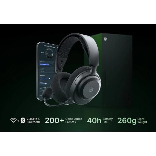 Наушники SteelSeries Arctis Nova 3X Wireless MultiPlatform/Xbox (61689) Black купить в Украине: Киев, Днепр, Харьков, Одесса  | Низкая цена, отзывы, характеристики от TELEMART фото