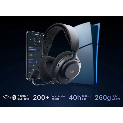 Наушники SteelSeries Arctis Nova 3P Wireless MultiPlatform (61686) Black купить в Украине: Киев, Днепр, Харьков, Одесса  | Низкая цена, отзывы, характеристики от TELEMART фото