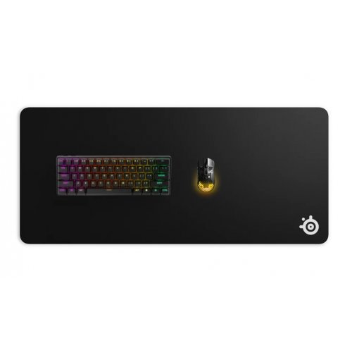 Килимок для миші SteelSeries QcK XXL (63429) Black купити в Україні: Київ, Львів, Хмельницький, Тернопіль, Івано-Франківськ | Низька ціна, відгуки, характеристики від TELEMART фото
