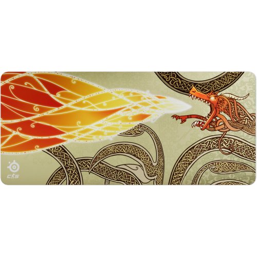 Килимок для миші SteelSeries QcK XXL CS2 Dragon Lore Edition (63448) купити в Україні: Київ, Львів, Хмельницький, Тернопіль, Івано-Франківськ | Низька ціна, відгуки, характеристики від TELEMART фото