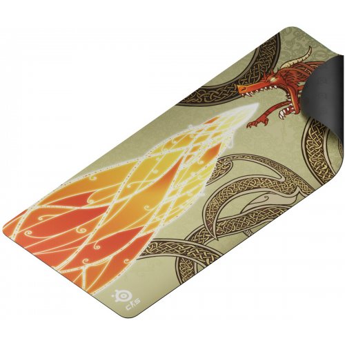 Килимок для миші SteelSeries QcK XXL CS2 Dragon Lore Edition (63448) купити в Україні: Київ, Львів, Хмельницький, Тернопіль, Івано-Франківськ | Низька ціна, відгуки, характеристики від TELEMART фото