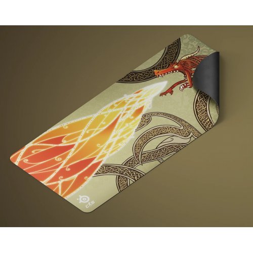 Килимок для миші SteelSeries QcK XXL CS2 Dragon Lore Edition (63448) купити в Україні: Київ, Львів, Хмельницький, Тернопіль, Івано-Франківськ | Низька ціна, відгуки, характеристики від TELEMART фото