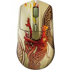 Миша SteelSeries CS2 Dragon Lore Edition Wireless (62614) Yellow / 18000 DPI / 1000 Гц / SteelSeries