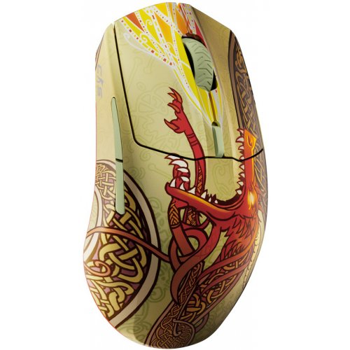 Мышка SteelSeries CS2 Dragon Lore Edition Wireless (62614) Yellow купить в Украине: Киев, Днепр, Харьков, Одесса  | Низкая цена, отзывы, характеристики от TELEMART фото