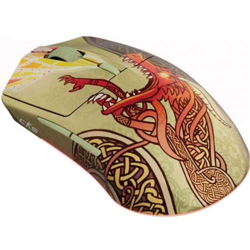 Мышка SteelSeries CS2 Dragon Lore Edition Wireless (62614) Yellow купить в Украине: Киев, Днепр, Харьков, Одесса  | Низкая цена, отзывы, характеристики от TELEMART фото