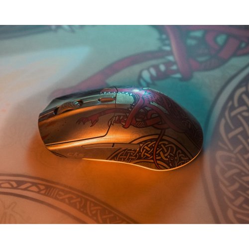 Мышка SteelSeries CS2 Dragon Lore Edition Wireless (62614) Yellow купить в Украине: Киев, Днепр, Харьков, Одесса  | Низкая цена, отзывы, характеристики от TELEMART фото