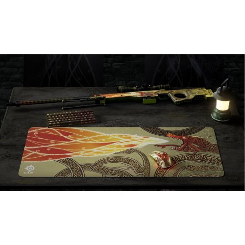 Мышка SteelSeries CS2 Dragon Lore Edition Wireless (62614) Yellow купить в Украине: Киев, Днепр, Харьков, Одесса  | Низкая цена, отзывы, характеристики от TELEMART фото