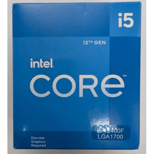 Процесор Intel Core i5-12400F 2.5(4.4)GHz 18MB s1700 Box (BX8071512400F) (Відновлено продавцем, 835324) купити в Україні: Київ, Львів, Хмельницький, Тернопіль, Івано-Франківськ | Перевірка сумісності, низька ціна, відгуки, характеристики від TELEMART фото