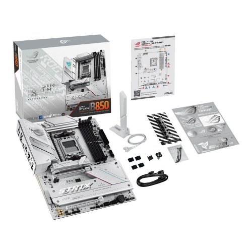 Уценка материнская плата Asus ROG STRIX B850-A GAMING WIFI (sAM5, AMD B850) (Следы использования, 835364) купить в Украине: Киев, Днепр, Харьков, Одесса  | Проверка совместимости, низкая цена, отзывы, характеристики от TELEMART фото