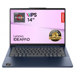 Ноутбук Lenovo IdeaPad Slim 5 14ARP10 (83HT003FRA) Cosmic Blue / 14″ (1920x1200, IPS) / AMD Ryzen 7 7735HS (3.2-4.75ГГц), 8 ядер / AMD Radeon 680M Graphics / 16 ГБ (DDR5) / 512 ГБ (SSD) / Без ОС