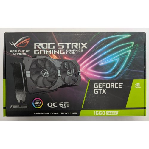 Відеокарта Asus ROG GeForce GTX 1660 SUPER STRIX OC 6144MB (ROG-STRIX-GTX1660S-O6G-GAMING) (Відновлено продавцем, 835460) купити в Україні: Київ, Львів, Хмельницький, Тернопіль, Івано-Франківськ | Перевірка сумісності, низька ціна, відгуки, характеристики від TELEMART фото