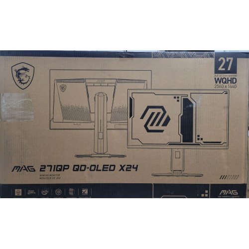 Уценка монитор MSI 26.5" MAG 271QP QD-OLED X24 Black (Повреждена упаковка, 835496) купить в Украине: Киев, Днепр, Харьков, Одесса  | Низкая цена, отзывы, характеристики от TELEMART фото