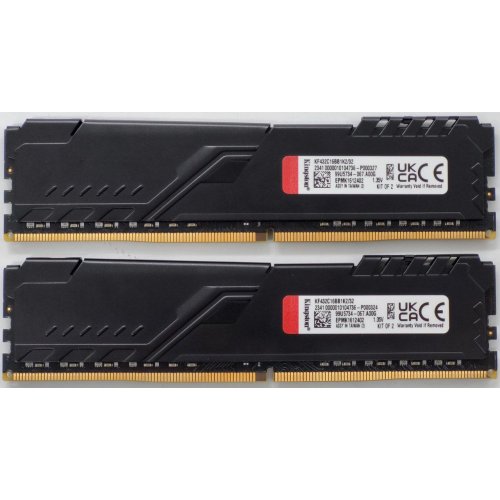 Озу Kingston DDR4 32GB (2x16GB) 3200Mhz FURY Beast Black (KF432C16BB1K2/32) (Восстановлено продавцом, 835499) купить в Украине: Киев, Днепр, Харьков, Одесса  | Проверка совместимости, низкая цена, отзывы, характеристики от TELEMART фото