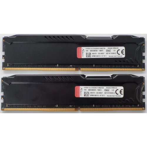 Озп Kingston DDR4 32GB (2x16GB) 2400Mhz HyperX Fury Black (HX424C15FBK2/32) (Відновлено продавцем, 835503) купити в Україні: Київ, Львів, Хмельницький, Тернопіль, Івано-Франківськ | Перевірка сумісності, низька ціна, відгуки, характеристики від TELEMART фото