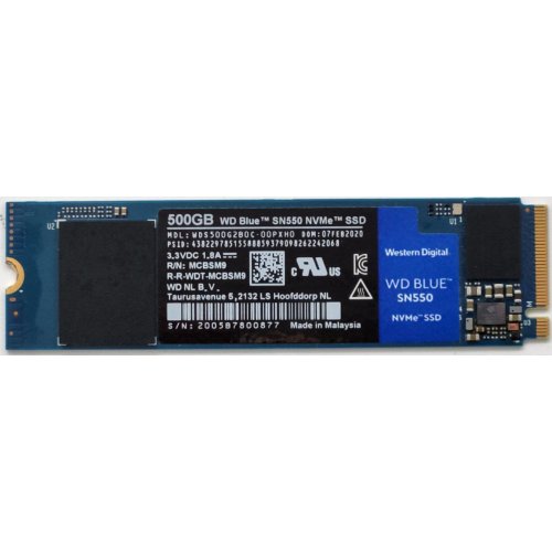 Ssd-диск Western Digital Blue SN550 500GB M.2 (2280 PCI-E) NVMe x4 (WDS500G2B0C) (Відновлено продавцем, 835504) купити в Україні: Київ, Львів, Хмельницький, Тернопіль, Івано-Франківськ | Перевірка сумісності, низька ціна, відгуки, характеристики від TELEMART фото