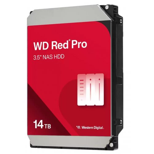 Жорсткий диск Western Digital Red Pro NAS 14TB 512MB 7200RPM 3.5'' (WD141KFGX) (Відновлено продавцем, 835672) купити в Україні: Київ, Львів, Хмельницький, Тернопіль, Івано-Франківськ | Перевірка сумісності, низька ціна, відгуки, характеристики від TELEMART фото