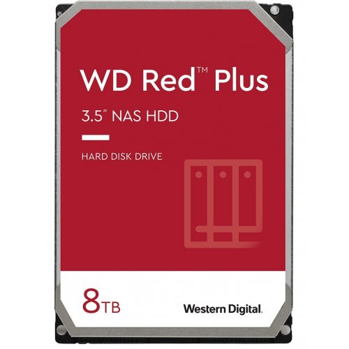 Жесткий диск Western Digital Red Plus NAS 8TB 256MB 7200RPM 3.5" (WD80EFBX) (Восстановлено продавцом, 835675) купить в Украине: Киев, Днепр, Харьков, Одесса  | Проверка совместимости, низкая цена, отзывы, характеристики от TELEMART фото