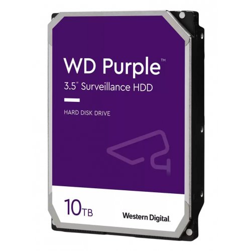 Жесткий диск Western Digital Purple Surveillance 10TB 256MB 7200RPM 3.5" (WD102PURZ) (Восстановлено продавцом, 835682) купить в Украине: Киев, Днепр, Харьков, Одесса  | Проверка совместимости, низкая цена, отзывы, характеристики от TELEMART фото
