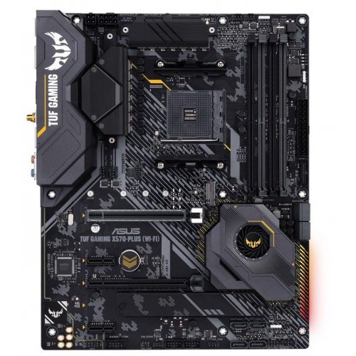 Материнская плата Asus TUF GAMING X570-PLUS (WI-FI) (sAM4, AMD X570) (Восстановлено продавцом, 835688) купить в Украине: Киев, Днепр, Харьков, Одесса  | Проверка совместимости, низкая цена, отзывы, характеристики от TELEMART фото