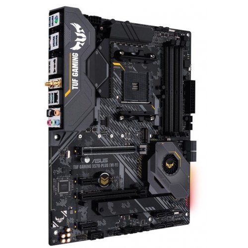 Материнская плата Asus TUF GAMING X570-PLUS (WI-FI) (sAM4, AMD X570) (Восстановлено продавцом, 835688) купить в Украине: Киев, Днепр, Харьков, Одесса  | Проверка совместимости, низкая цена, отзывы, характеристики от TELEMART фото