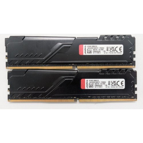 Озп Kingston DDR4 32GB (2x16GB) 3600Mhz FURY Beast Black (KF436C18BBK2/32) (Відновлено продавцем, 835710) купити в Україні: Київ, Львів, Хмельницький, Тернопіль, Івано-Франківськ | Перевірка сумісності, низька ціна, відгуки, характеристики від TELEMART фото