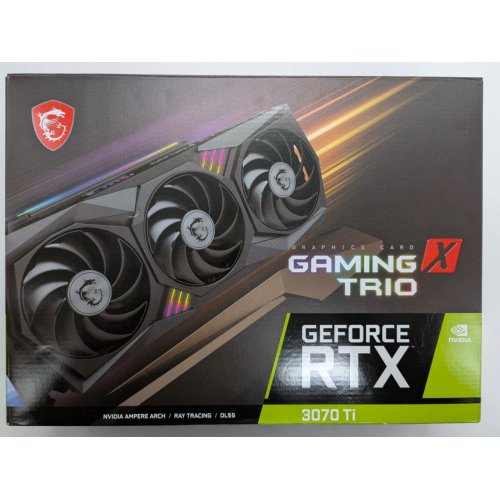 Відеокарта MSI GeForce RTX 3070 Ti GAMING X TRIO 8192MB (RTX 3070 TI GAMING X TRIO 8G) (Відновлено продавцем, 835725) купити в Україні: Київ, Львів, Хмельницький, Тернопіль, Івано-Франківськ | Перевірка сумісності, низька ціна, відгуки, характеристики від TELEMART фото