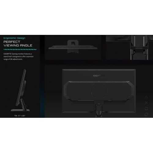 Монітор Gigabyte 31.5" GS32QA Black купити в Україні: Київ, Львів, Хмельницький, Тернопіль, Івано-Франківськ | Низька ціна, відгуки, характеристики від TELEMART фото