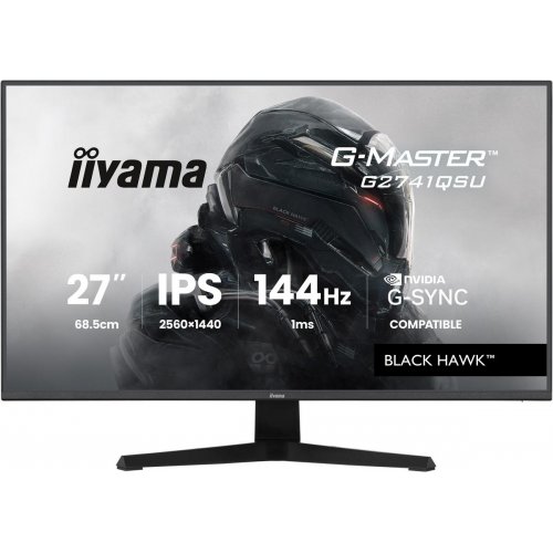 Монітор Iiyama 27" G-Master G2741QSU-B1 Black купити в Україні: Київ, Львів, Хмельницький, Тернопіль, Івано-Франківськ | Низька ціна, відгуки, характеристики від TELEMART фото