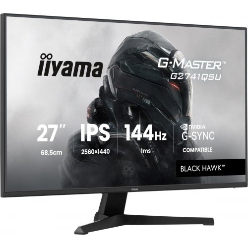 Монітор Iiyama 27" G-Master G2741QSU-B1 Black купити в Україні: Київ, Львів, Хмельницький, Тернопіль, Івано-Франківськ | Низька ціна, відгуки, характеристики від TELEMART фото