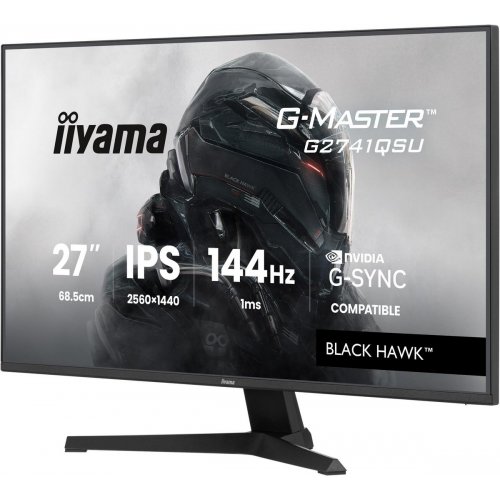 Монітор Iiyama 27" G-Master G2741QSU-B1 Black купити в Україні: Київ, Львів, Хмельницький, Тернопіль, Івано-Франківськ | Низька ціна, відгуки, характеристики від TELEMART фото