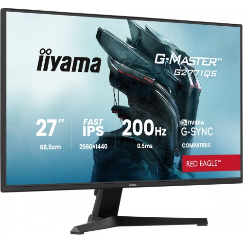 Монитор Iiyama 27" G-Master G2771QS-B1 Black купить в Украине: Киев, Днепр, Харьков, Одесса  | Низкая цена, отзывы, характеристики от TELEMART фото