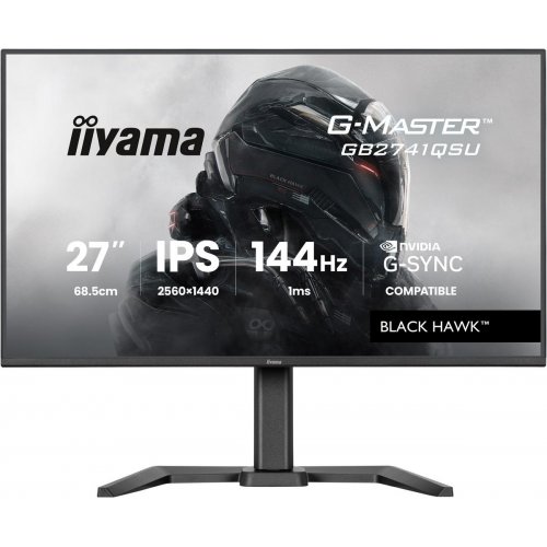 Монитор Iiyama 27" G-Master GB2741QSU-B1 Black купить в Украине: Киев, Днепр, Харьков, Одесса  | Низкая цена, отзывы, характеристики от TELEMART фото