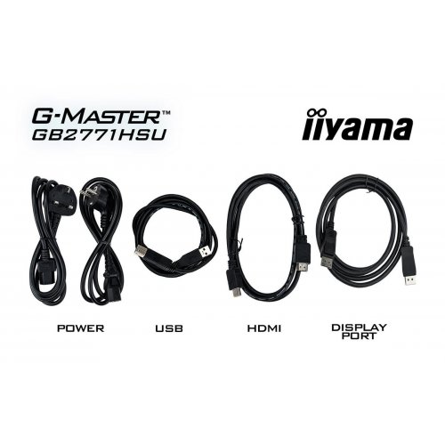 Монитор Iiyama 27" G-Master GB2771HSU-B1 Black купить в Украине: Киев, Днепр, Харьков, Одесса  | Низкая цена, отзывы, характеристики от TELEMART фото