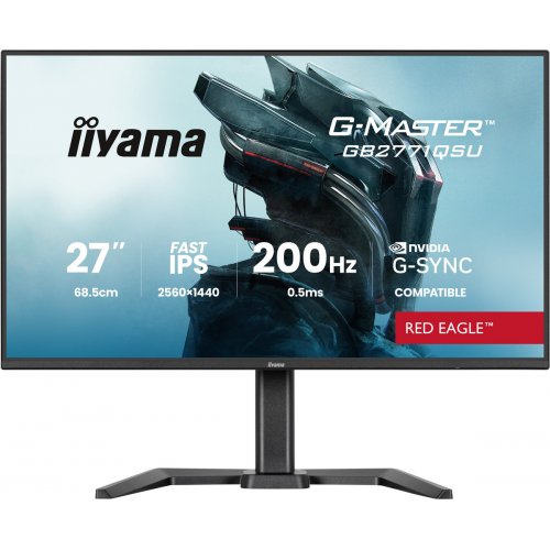 Монитор Iiyama 27" G-Master GB2771QSU-B1 Black купить в Украине: Киев, Днепр, Харьков, Одесса  | Низкая цена, отзывы, характеристики от TELEMART фото