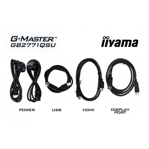 Монитор Iiyama 27" G-Master GB2771QSU-B1 Black купить в Украине: Киев, Днепр, Харьков, Одесса  | Низкая цена, отзывы, характеристики от TELEMART фото