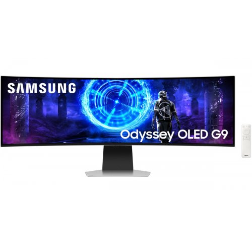 Монітор Samsung 49" Odyssey OLED G9 G95SD (LS49DG952SZXUA) Silver купити в Україні: Київ, Львів, Хмельницький, Тернопіль, Івано-Франківськ | Низька ціна, відгуки, характеристики від TELEMART фото